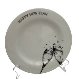 Set of 4 Salad Plates in Millennium by Epoch 8" Champagne Glass Toast Cheers Y2K